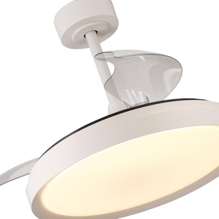 Plafón LED 50W Ventilador 28W serie MISTRAL Blanco - 50x32.5-45h