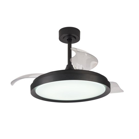 Plafón LED 50W Ventilador 28W serie MISTRAL Negro - 50x32.5-45h