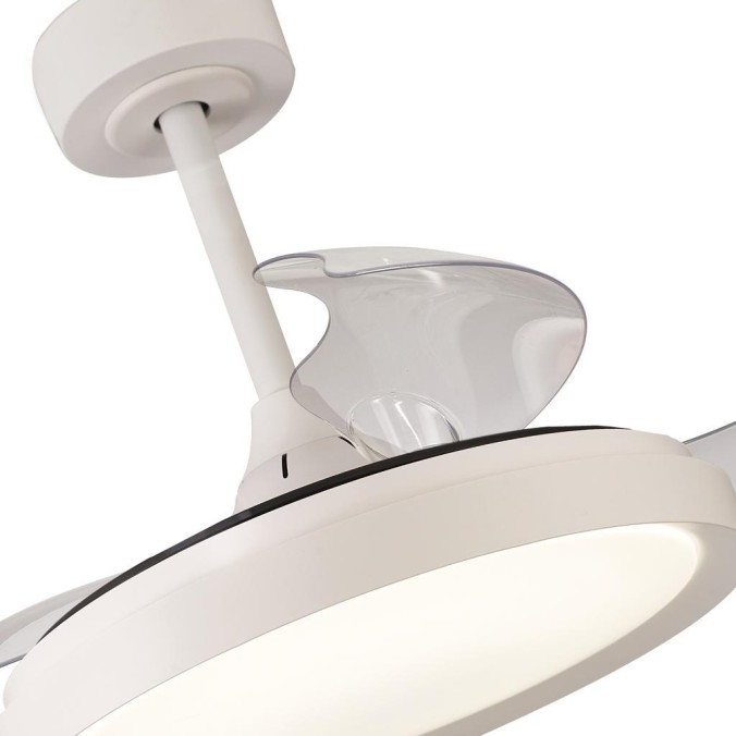 Plafón LED 40W Ventilador 25W serie MISTRAL MINI Blanco - 43x32.5-45h