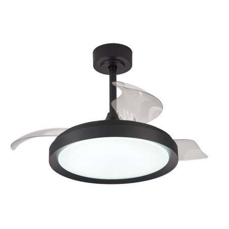 Plafón LED 40W Ventilador 25W serie MISTRAL MINI Negro - 43x32.5-45h