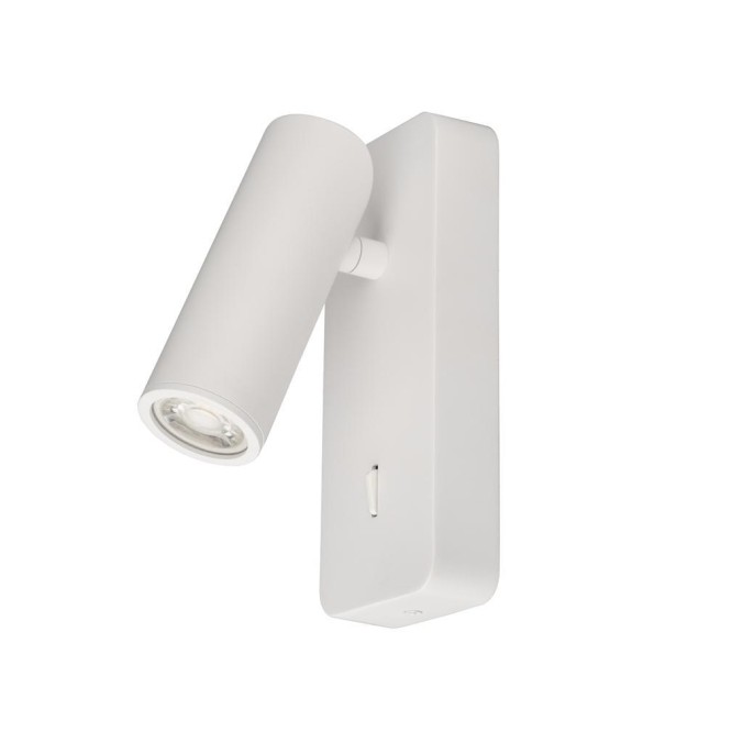 Aplique Lector Mini GU10 serie NOTTE Blanco - 6.5x16h Aplique Lector Mini GU10 serie NOTTE Blanco - 6.5x16h