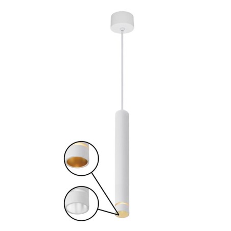 COLGANTE MINI GU10 BLANCO serie SPLIT Blanco - 6.5x30-230h