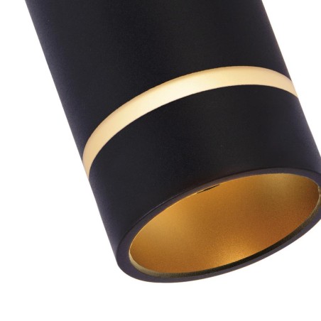 FOCO GU10 NEGRO serie SPLIT Negro - 6x13.5h