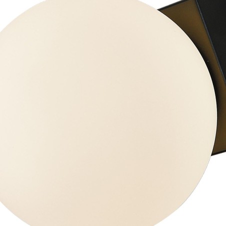 PLAFON/APLIQUE LED 6W 3000K NEGRO serie PUEBLA Negro - 14.2x12.5h