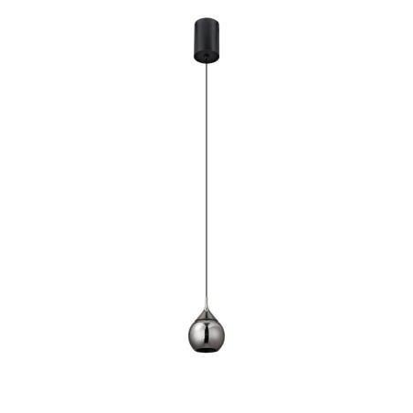 COLGANTE LED 7W 3000K serie DROP Negro Perla - 10x25-225h