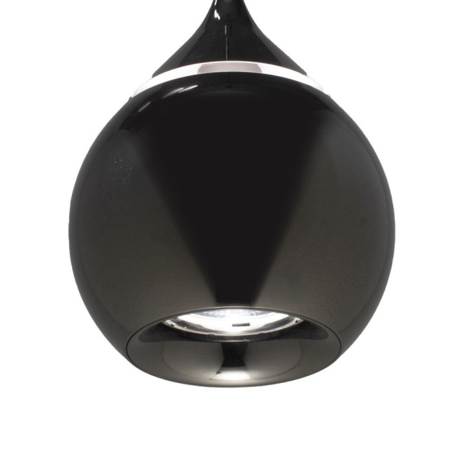 COLGANTE LED 7W 3000K serie DROP Negro Perla - 10x25-225h
