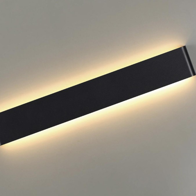 Aqlique LED 14W 2700K Negro serie EGEO Negro - 41x9x3.5h