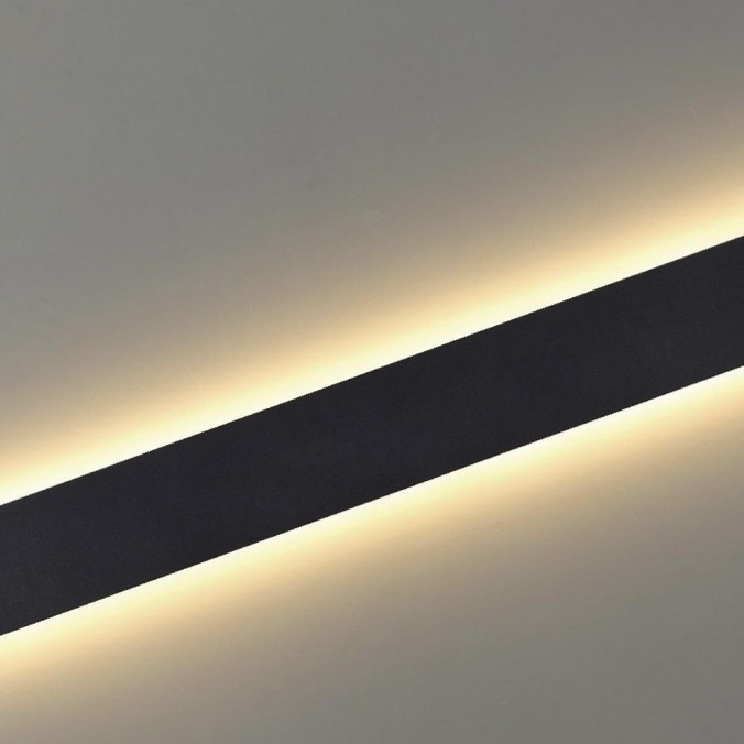 Aqlique LED 20W 2700K Negro serie EGEO Negro - 61x9x3.5h