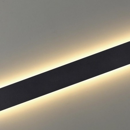 Aqlique LED 20W 2700K Negro serie EGEO Negro - 61x9x3.5h