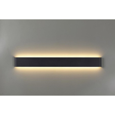 Aqlique LED 20W 2700K Negro serie EGEO Negro - 61x9x3.5h