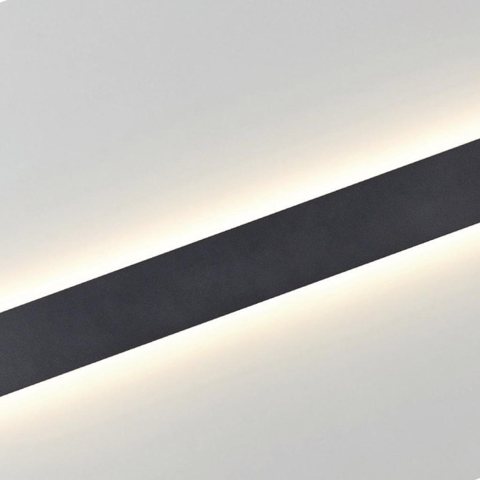 Aqlique LED 20W 3000K Negro serie EGEO Negro - 61x9x3.5h