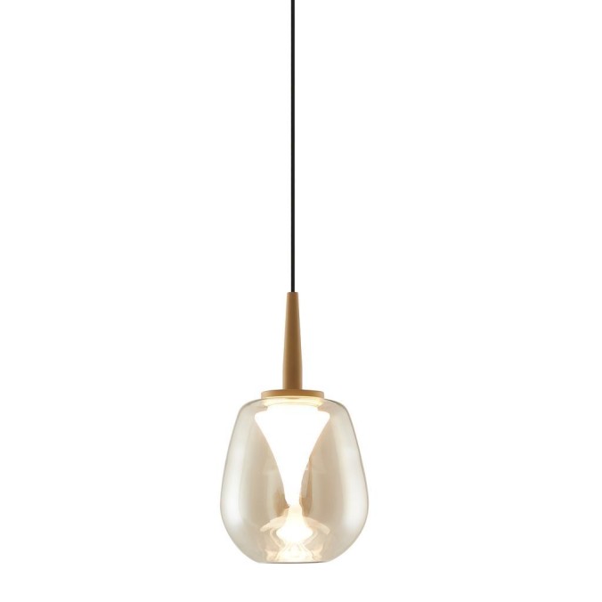 Colgante LED 5W 3000K W/T Cristal serie ANDROMEDA Oro - 8x180h