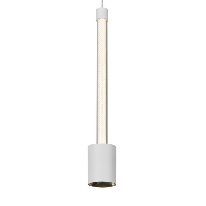 Colgante LED 7W 3000K serie FUGAZ Blanco+Oro Rosa - 5.4x41-191h