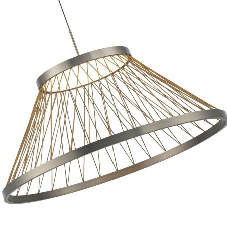 Colgante LED 43W 3000K serie SPIDER Gris - 60x44-194h