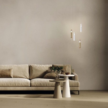 Colgante LED 7W 3000K serie SPARK Oro - 4x28.5-178.5h