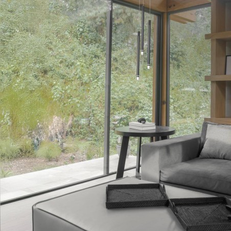 Colgante LED 7W 3000K serie MOANA Gris Oscuro - 2.5x4.5-204.5h