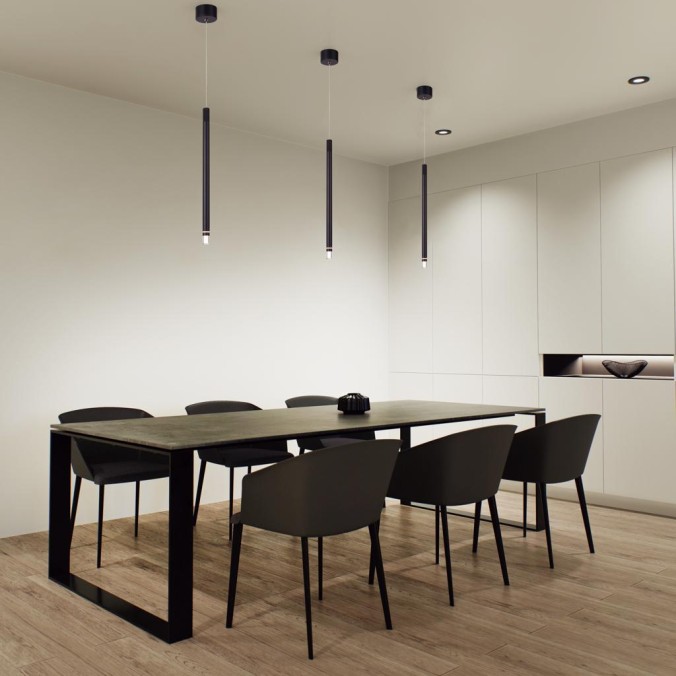 Colgante LED 7W 3000K serie MOANA Laton - 2.5x4.5-204.5h