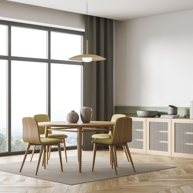 Colgante LED 12W 3000K serie LIDIA Oro Mate - 46x40-180h