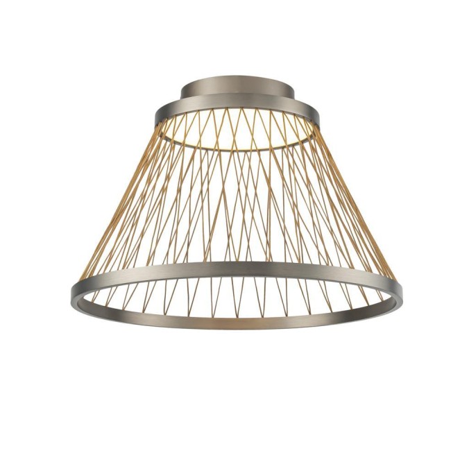 Plafón LED 43W 3000K serie SPIDER Gris - 50x35h