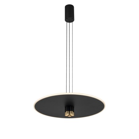 Colgante LED 42W 3000K serie NOMADA Negro/Oro - 58x25-175h