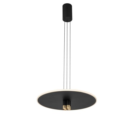 Colgante LED 33W 3000K serie NOMADA Negro/Oro - 48.6x25-175h