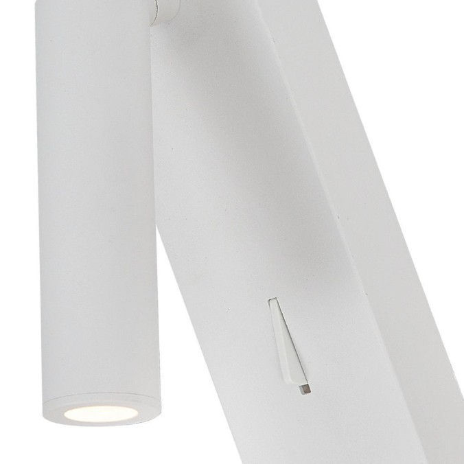 Aplique Lector LED 3W 3000K Blanco TYPE-C Cargador serie TARIFA III Blanco - 6x12.3x18h