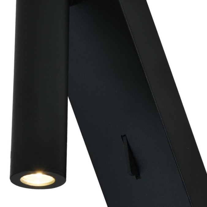 Aplique Lector LED 3W 3000K Negro TYPE-C Cargador serie TARIFA III Negro - 6x12.3x18h