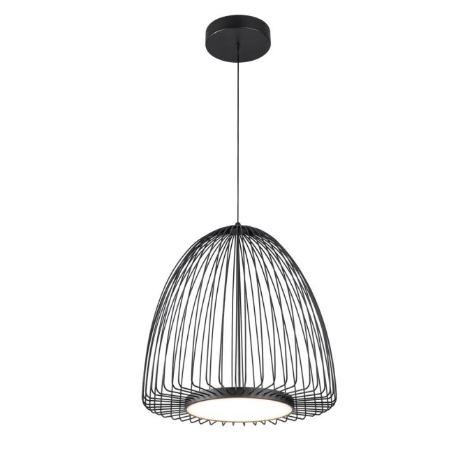 Colgante LED 43W 3000K serie SMART Negro - 46.2x53-203h