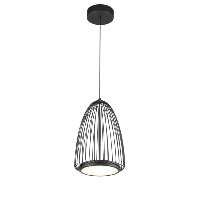 Colgante LED 20W 3000K serie SMART Negro - 22.2x41-191h