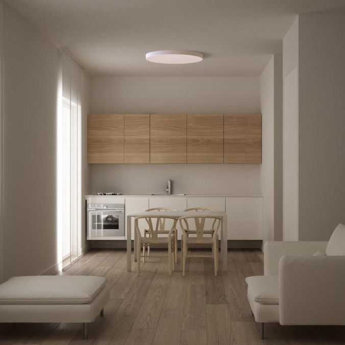 Plafón LED 50W CCT serie TURIN Blanco - 60x5h