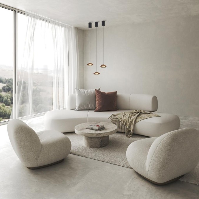 Colgante LED serie PICCOLA Marrón - 13x50-180h