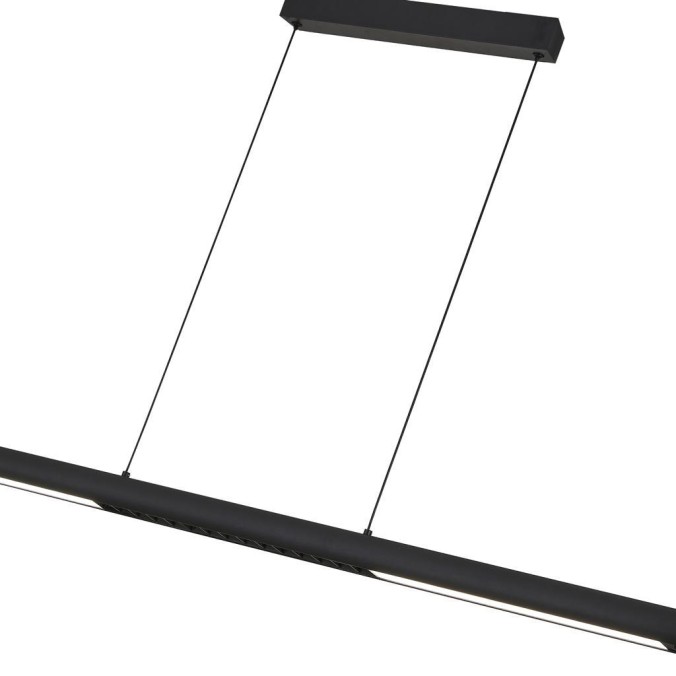 Colgante LED serie LINEAL Negro - 120x4.1x160h