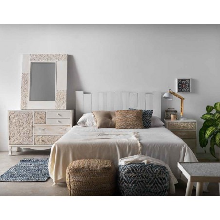 Mesilla estilo romántico 50cm madera abeto y mdf