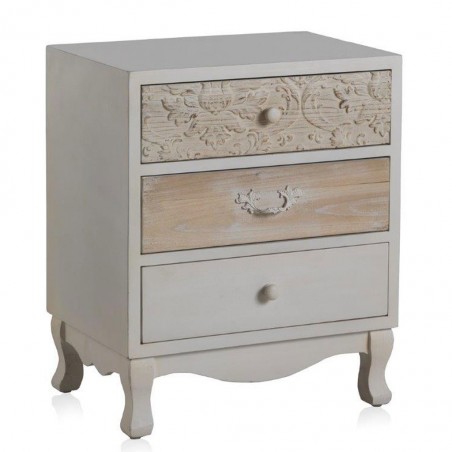 Mesilla estilo romántico 50cm madera abeto y mdf