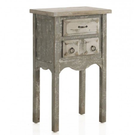 Mesita de estilo clásico vintage 50cm de abeto y mdf