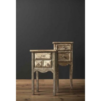 Mesita de estilo clásico vintage 50cm de abeto y mdf 2
