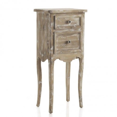 Mesita de estilo clásico vintage 45x100cm abeto y mdf