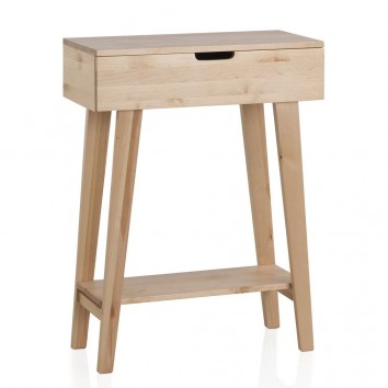 Consola estilo nórdico 60cm madera de abedul natural