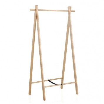 Perchero de pie plegable 100x151cm madera abedul