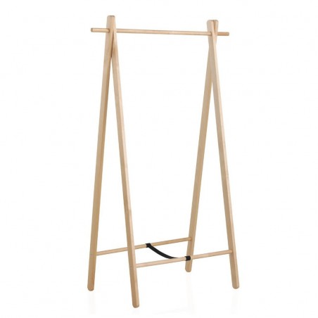 Perchero de pie plegable 100x151cm madera abedul