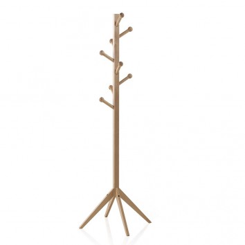 Perchero de pie nórdico 43x165cm madera abedul