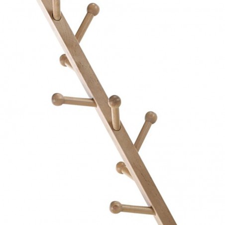 Perchero de pie nórdico 43x165cm madera abedul