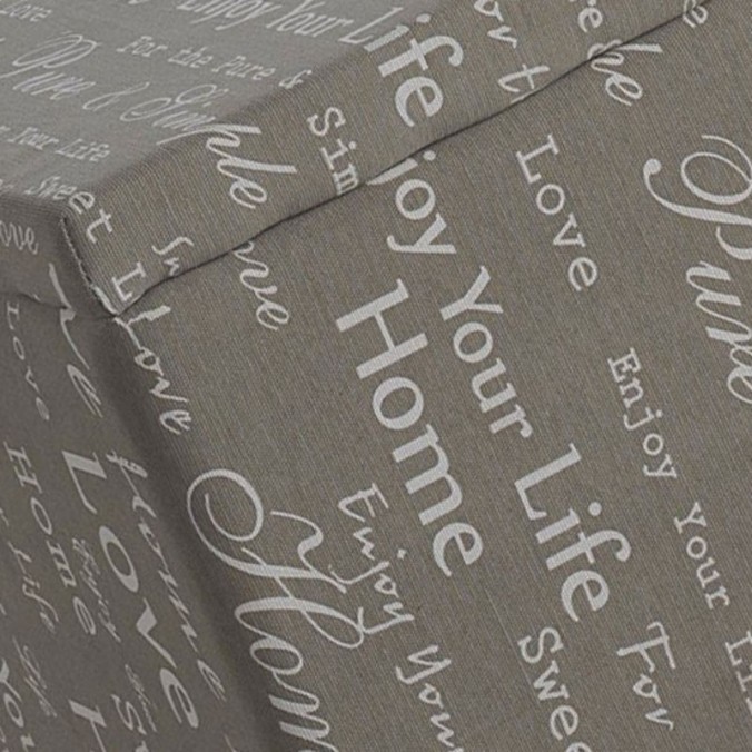 Cajón 75x41cm de estilo vintage tapizado en tela