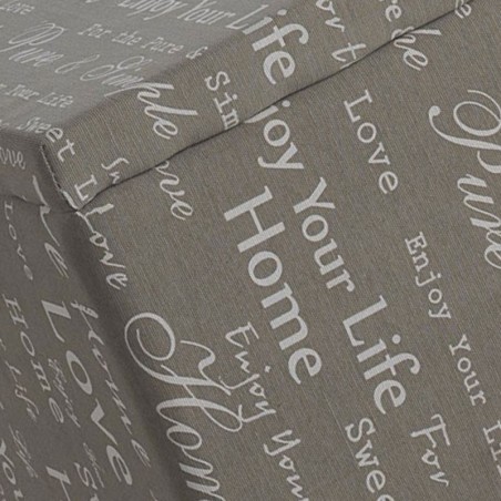 Cajón 75x41cm de estilo vintage tapizado en tela