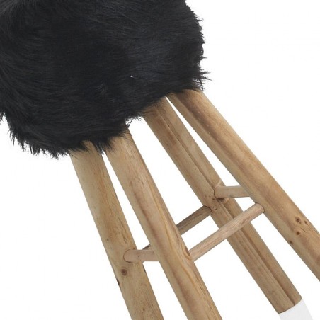 Taburete alto estilo nórdico 30x70cm estructura pino