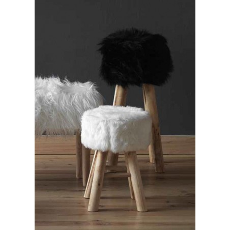 Taburete alto estilo nórdico 30x70cm estructura pino