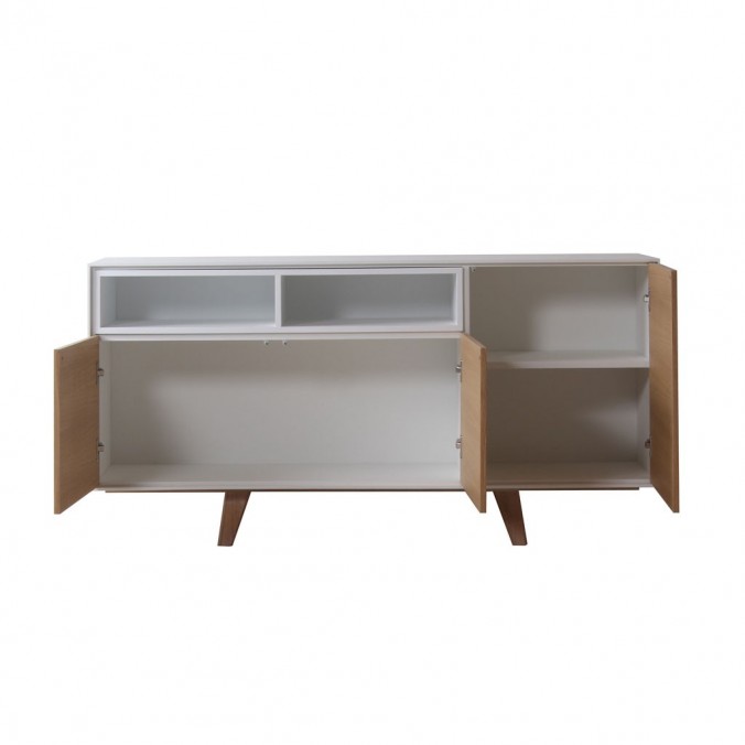 Aparador estilo moderno 160x40x79h chapa de roble