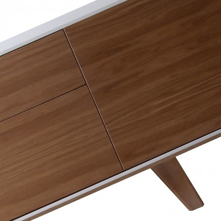 Buffet estilo moderno 160x40x59h chapa de roble