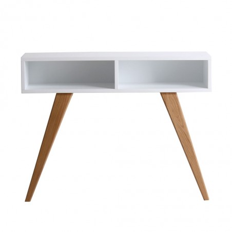 Consola de estilo moderno 100x30x78h chapa de roble