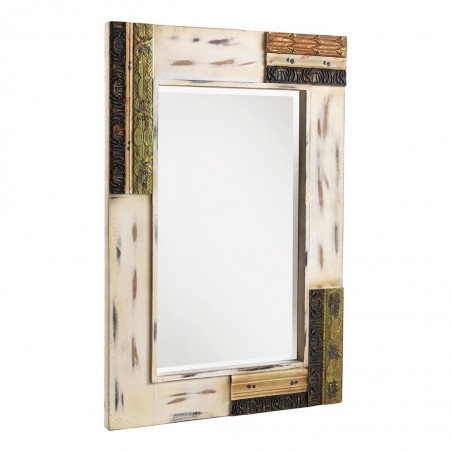 Espejo vintage 80x120cm madera de abeto y mdf